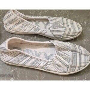 Roxy Women's Striped Slip On Shoes Size 6.5